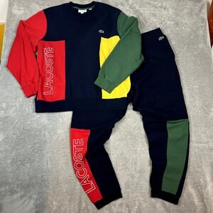 Lacoste Men's Sweatsuit Classic Colorblock Tracksuit Sport XL